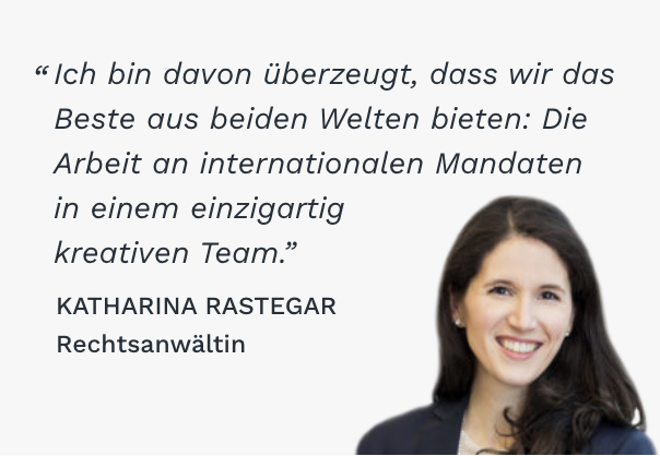 Graphic of Katharina Rastegar quote