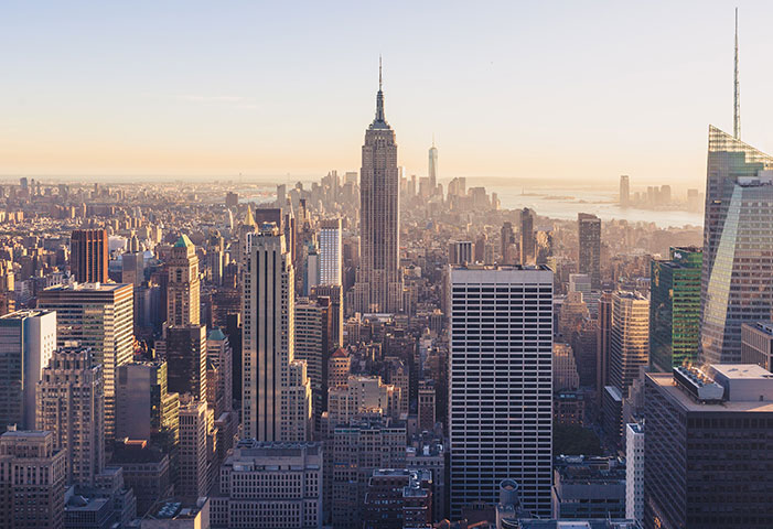 Photograph of the New York City skyline